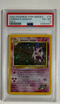 2000 Pokemon Gym Heroes Sabrina's Gengar Holo #14/132 PSA 6