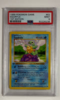 1999 Pokémon Game Squirtle Shadowless 1st Edition PSA Mint 9 #63